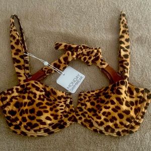 Monday swimwear leopard clovelly top